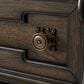 Millenium Queen Upholstered Bed and Two Nightstands in Dark Brown, , large