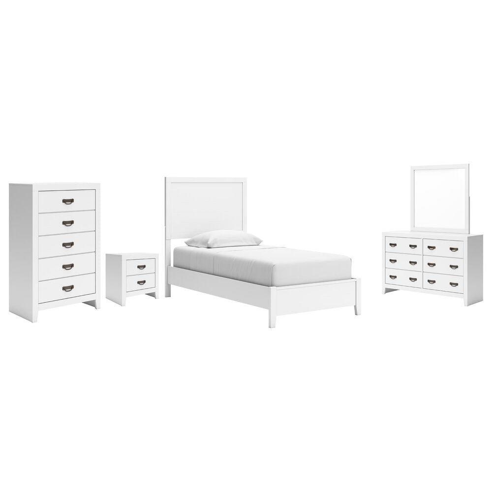 Ashley 5 Piece Twin Panel Bed Set, , large