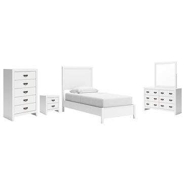 Ashley 5 Piece Twin Panel Bed Set, , large