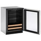 U-Line 4.9 Cu. Ft. Glass Door with Lock Beverage Center in Stainless Steel, , large