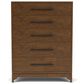 Riverside Furniture Calhoun 5-Piece King Panel Bedroom Set in Whiskey Oak, , large