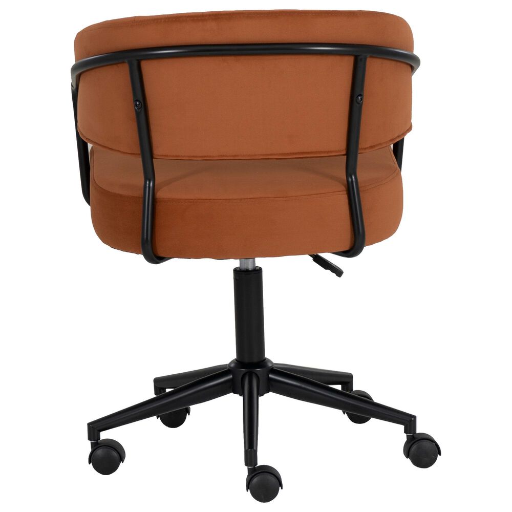 Linon Home Decor Prestwick Office Chair in Caramel, , large