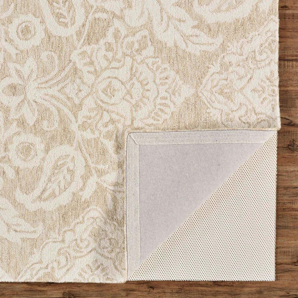 Feizy Belfort 2&#39; x 3&#39; Taupe and Ivory Area Rug, , large