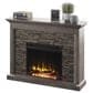 Classic Flame 48" Stacked Stone Wall Mantel with Electric Fireplace in Gray, , large