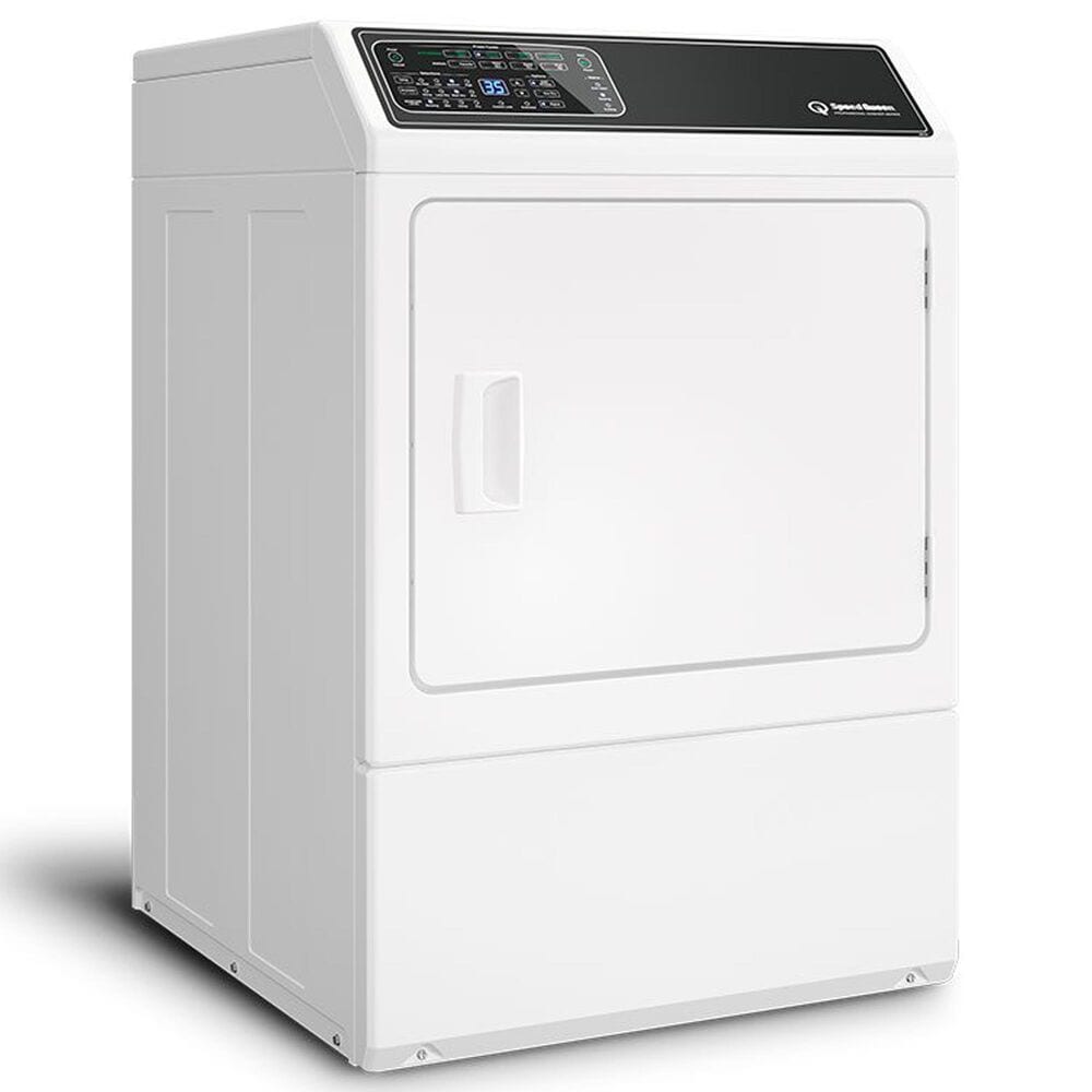 Speed Queen 7.0 Cu. Ft. Front Load Gas Dryer with Moisture Sensor in White, , large