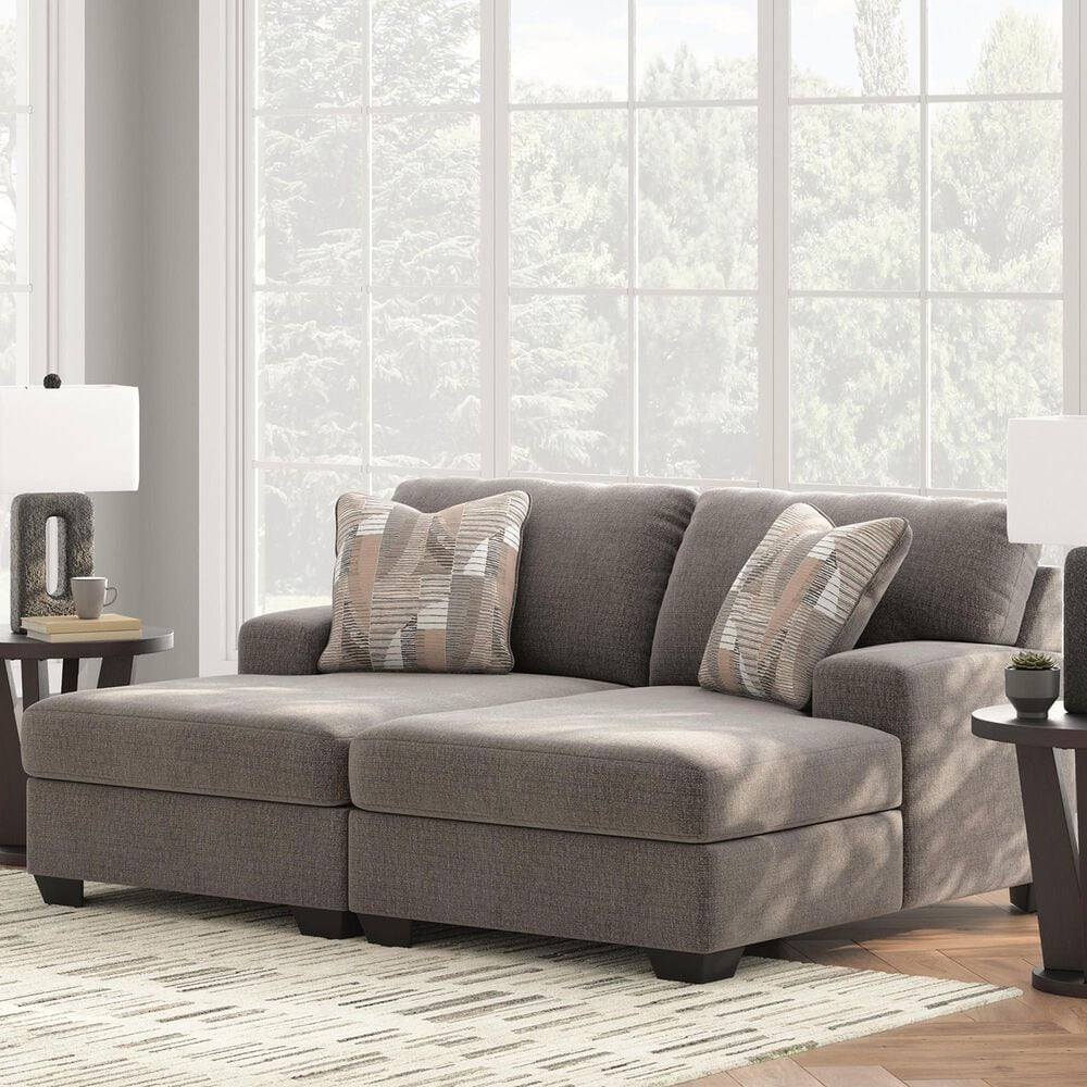 Ashley Clarington 2-Piece Symmetrical Super Chaise in Greystone, , large