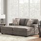 Ashley Clarington 2-Piece Symmetrical Super Chaise in Greystone, , large