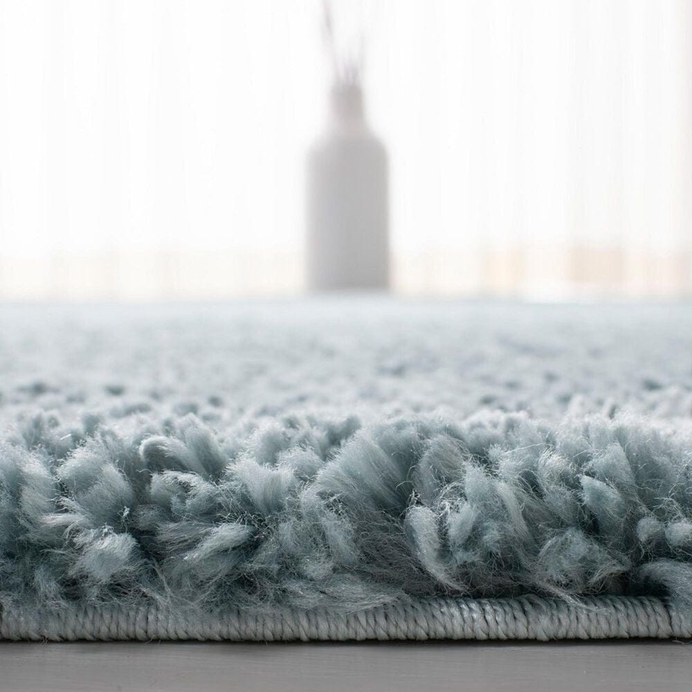 Safavieh August Shag 5&#39;3&quot; Square Aqua Area Rug, , large