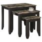 Monarch Specialties Nesting Table in Cream, Onyx, Gray and Espresso (Set of 3), , large