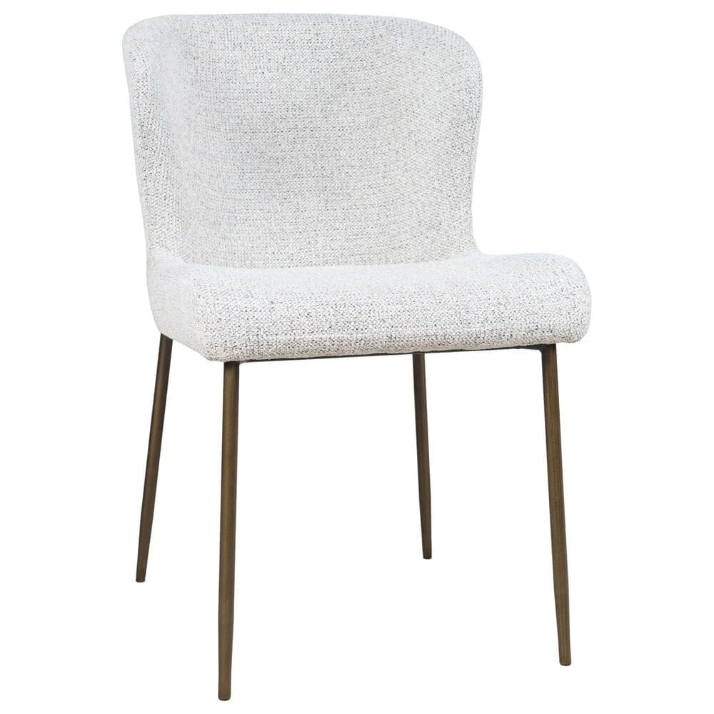 Waltham Luna and Gibson 7-Piece Rectangular Dining Set in Brown and Antique Brass, , large