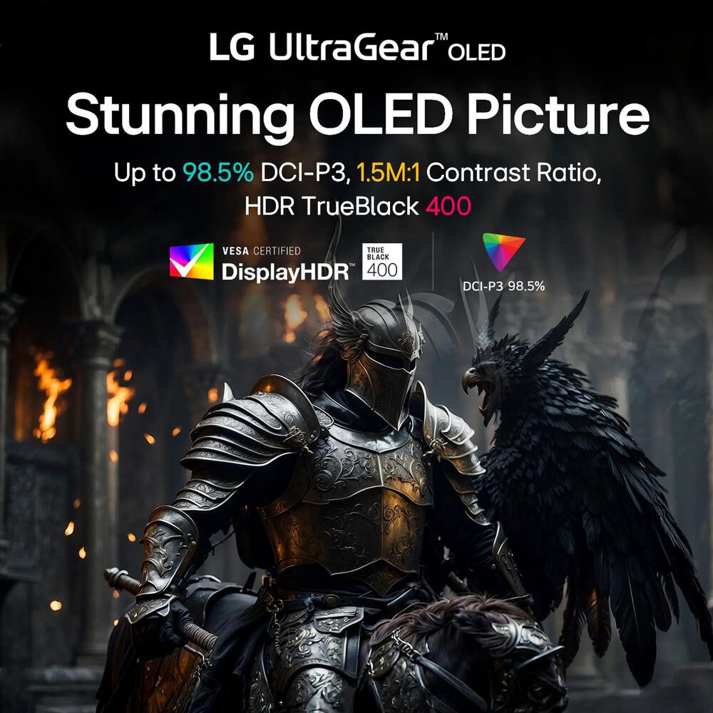 LG 39&quot; UltraGear WQHD OLED Curved Gaming Monitor in Black, , large