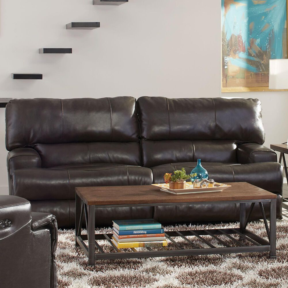 Catnapper Wembley Power Reclining Sofa with Power Headrest in Steel