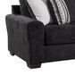 Northwestern Zazie Queen Stationary Sleeper Sofa in Onyx, , large