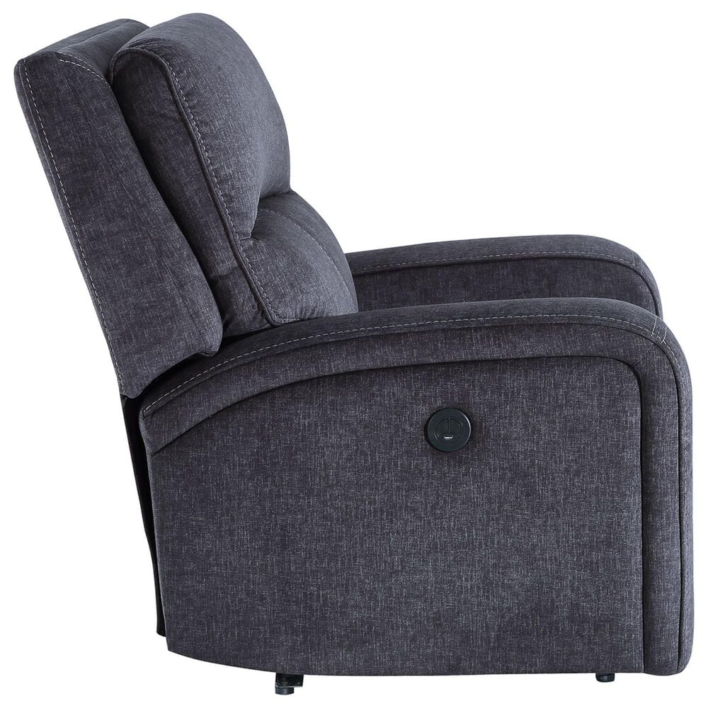 Steve Silver Lovell Power Recliner in Charcoal, , large