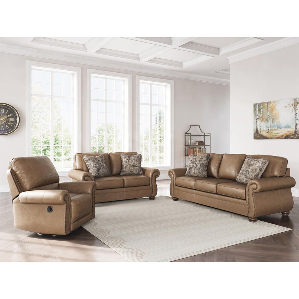 Ashley Chasemore Manual Swivel Glider Recliner in Earth, , large