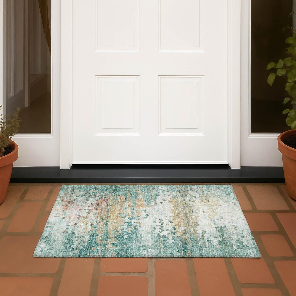 Dalyn Rug Company Lumara Seafoam 2'6" x 3'10" Indoor/Outdoor Area Rug, , large