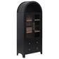 HOMLUX 71" Arched Kitchen Pantry Cabinet in Black, , large