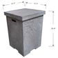 Elementi Fire 20" Square Tank Cover in Gray, , large