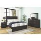Ashley Belachime 3 Piece Queen Bedroom Set in Dark Charcoal, , large