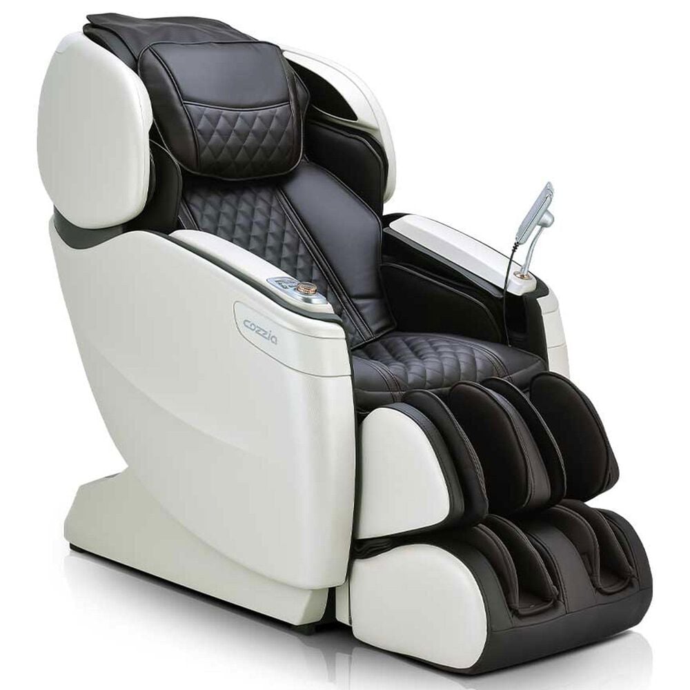 Cozzia Massage Chair in Espresso and Pearl White, , large