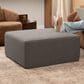 Jaxx Fairlie Boucle Fabric Ottoman in Dark Grey, , large