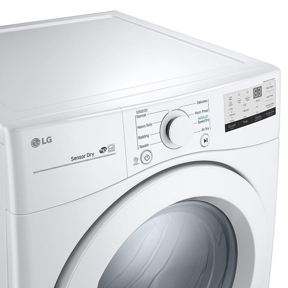 LG 7.4 Cu. Ft. Ultra Large Capacity Electric Dryer in White, , large