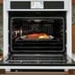 Cafe 30"" Built-In Convection Single Wall Oven with Brushed Bronze Handle in Matte White, , large