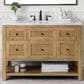 James Martin Vanities Breckenridge 48" Single Bathroom Vanity in Light Natural Oak with 3 cm Arctic Fall Solid Surface Top and Rectangular Sink, , large