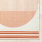 Surya Alfresco 7"3" Square Pearl, Garnet and Camel Indoor/Outdoor Area Rug, , large