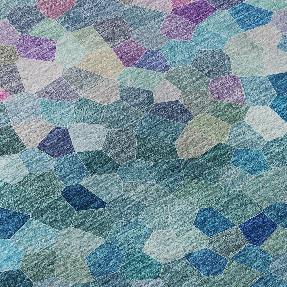 Dalyn Rug Company Kaleidoscope Turquoise 5' x 7'6" Indoor/Outdoor Area Rug, , large