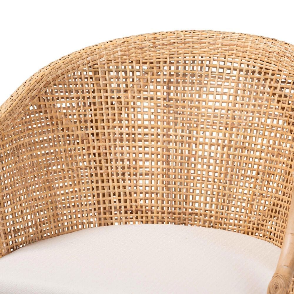 Baxton Studio Lumajang Arm Chair in Light Honey and Walnut Brown (Set of 2), , large