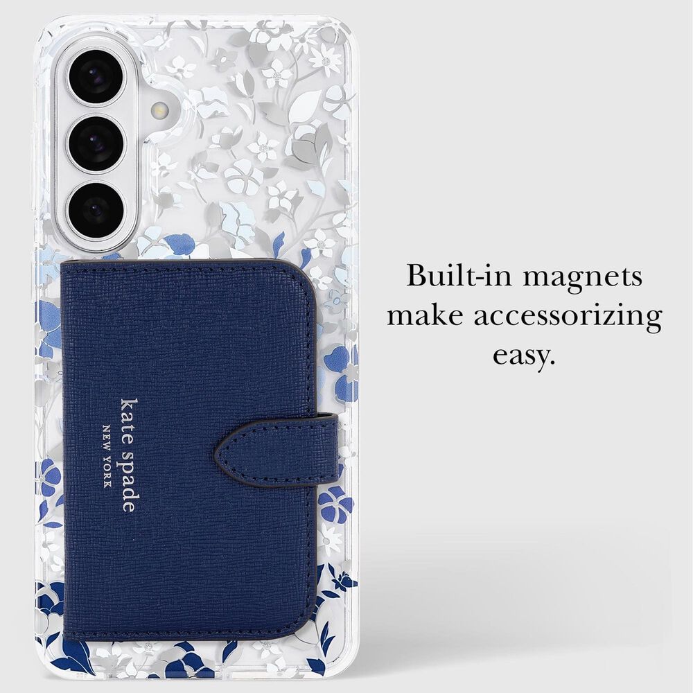 Kate Spade Protective Case with Magnet for Samsung Galaxy S26 in Flowerbed Blue, , large