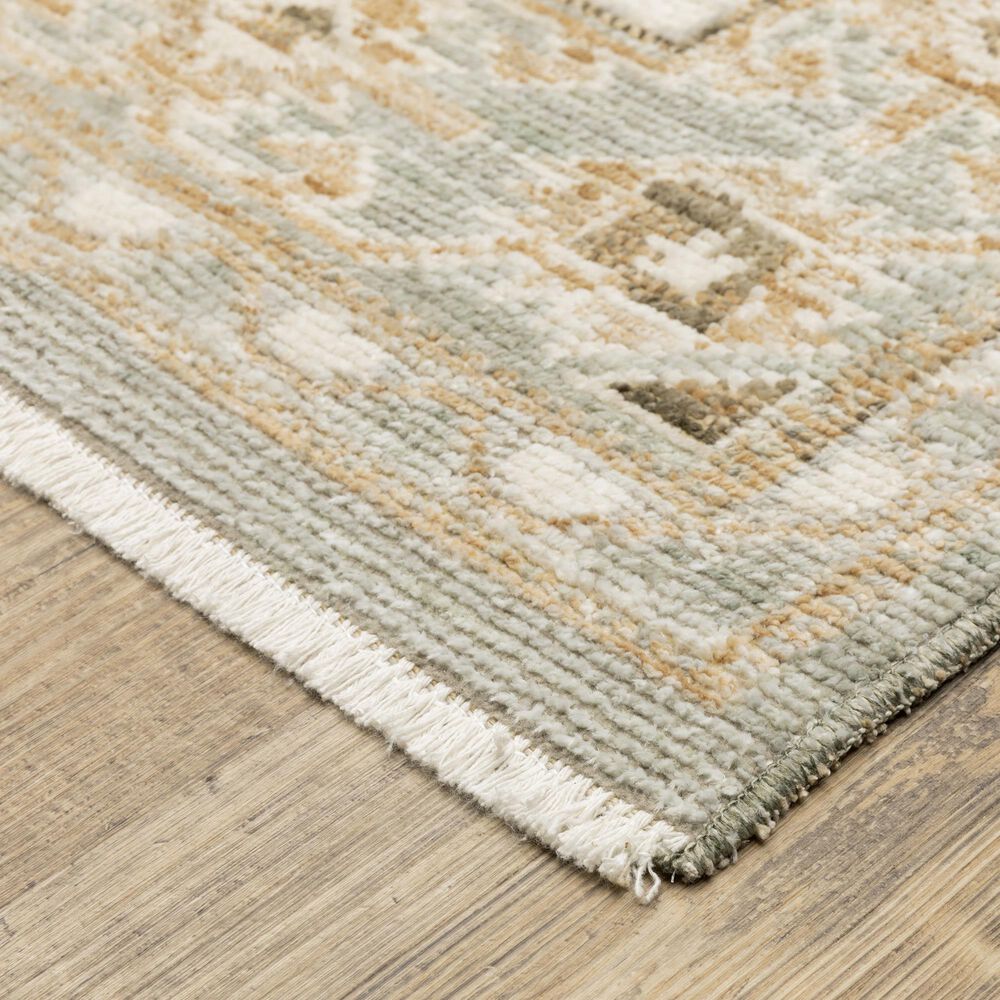 Oriental Weavers Lola LLA04 Brown and Blue 6'7" x 10' Area Rug, , large