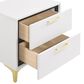 Pacific Landing Kendall 2-Drawer Nightstand in Gold and White, , large