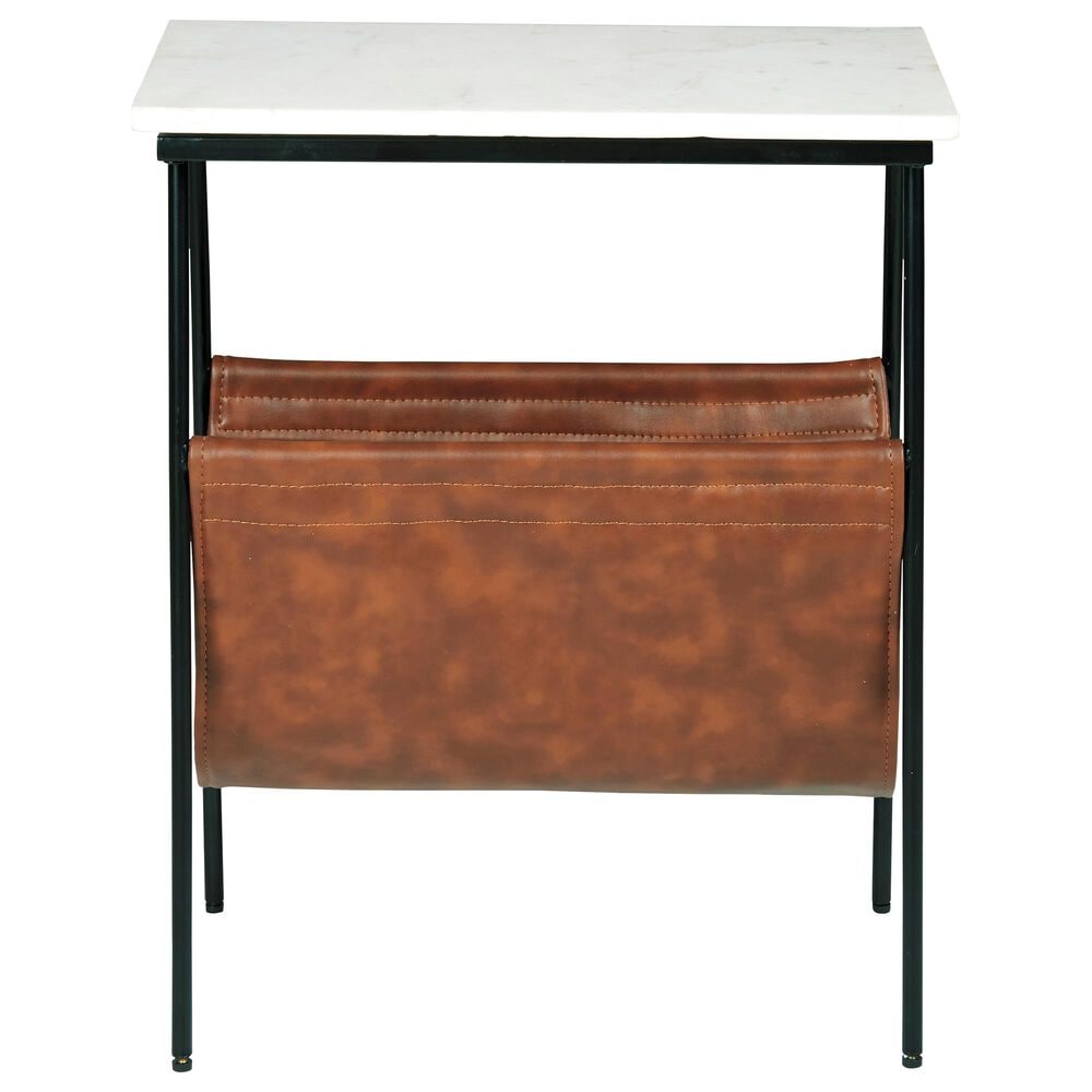 Ashley Etanbury Accent Table in Brown/Black/White, , large