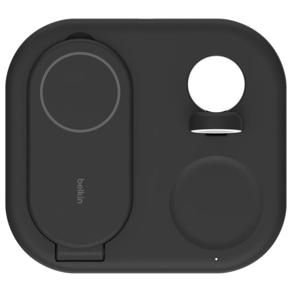 Belkin BoostCharge 3-in-1 Magnetic Foldable Wireless Charger in Black, , large