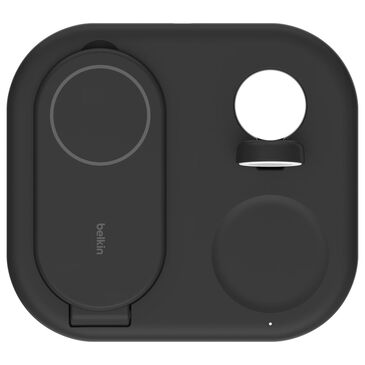 Belkin BoostCharge 3-in-1 Magnetic Foldable Wireless Charger in Black, , large