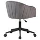 Impressions Vanity Taylor Swivel Vanity Chair with Dark Grey Cushion in Black, , large