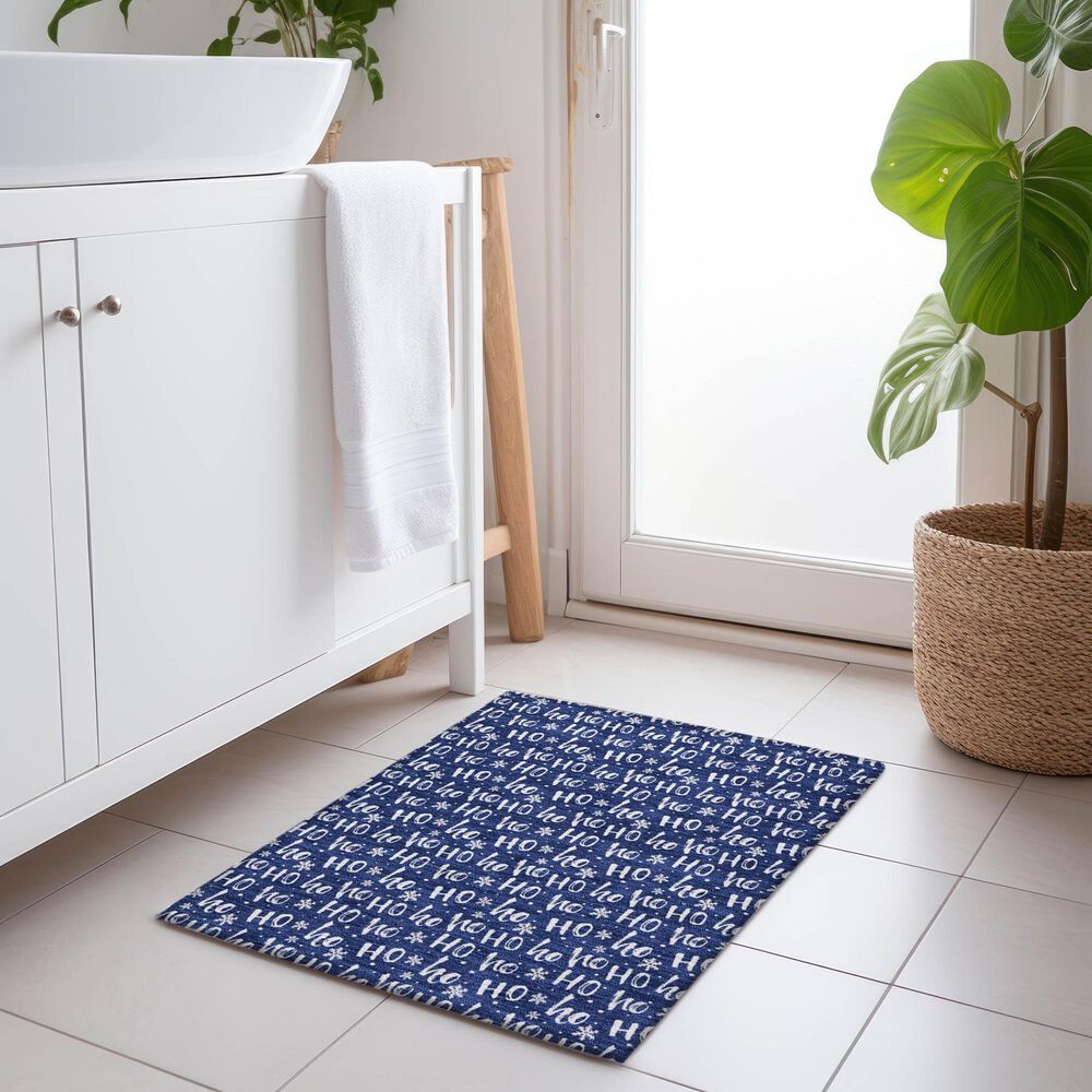 Dalyn Rug Company Wonderland WN22 1&#39;8&quot; x 2&#39;6&quot; Navy Indoor/Outdoor Area Rug, , large