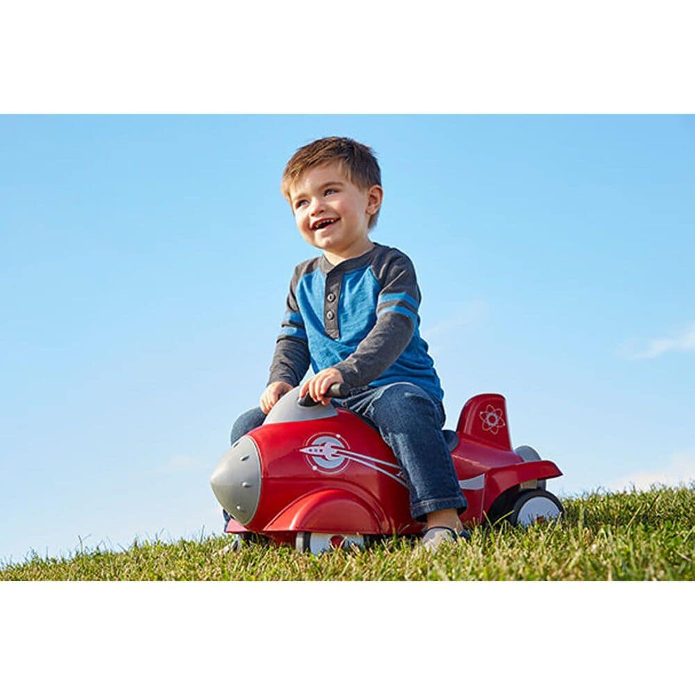 Radio Flyer Ride-On Retro Rocket Toy in Red, , large