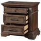New Heritage Design Mar Vista 3 Drawer Nightstand in Brushed Walnut, , large