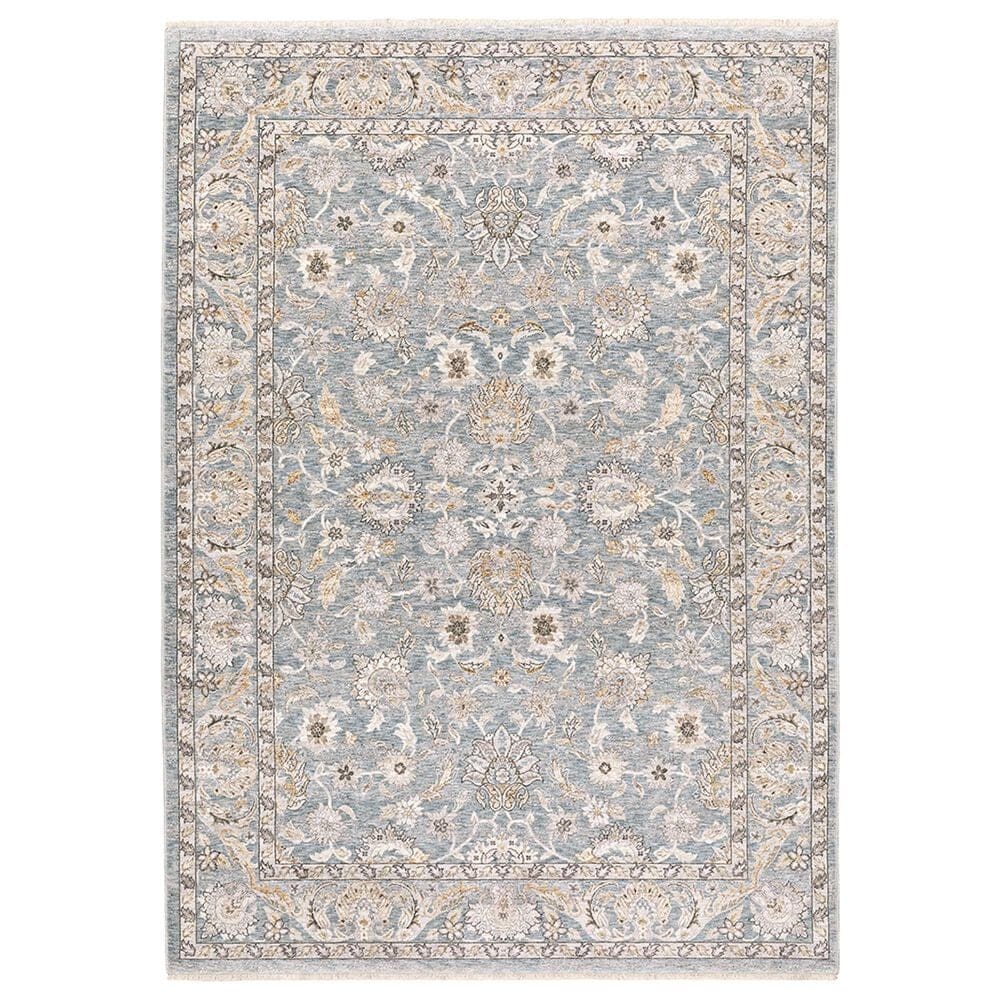 Oriental Weavers Maharaja Nepal 70E 2" x 3" Blue and Ivory Scatter Rug, , large