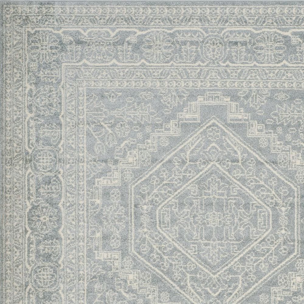 Safavieh Adirondack ADR108T-6R 6&#39; x 6&#39;  Slate/Ivory Round Rug, , large