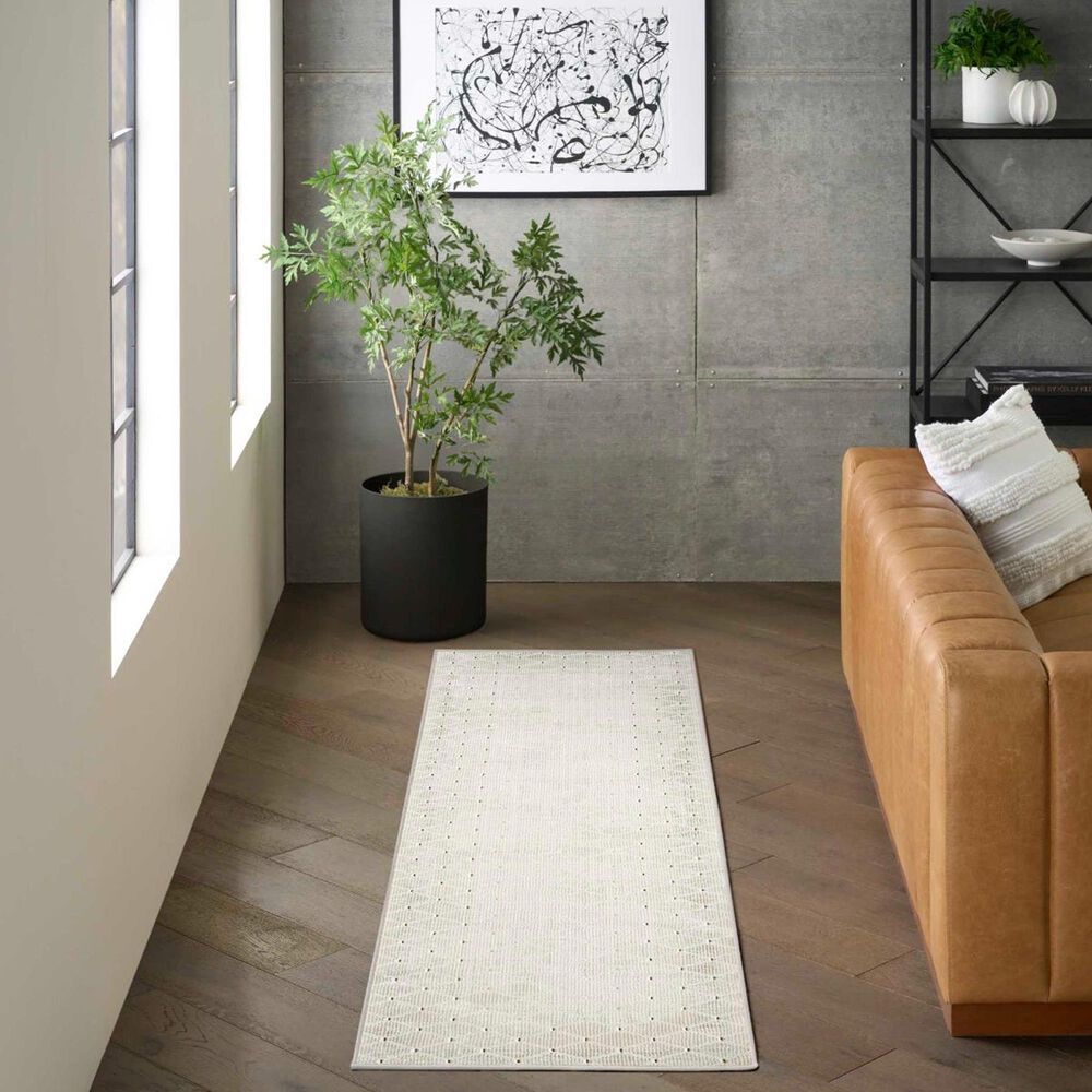 Nourison Grand Street Ivory 2&#39;2&quot; x 10&#39; Runner, , large