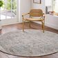Surya Brunswick Light Gray, Medium Brown, Cream, Mustard, Charcoal and Light Brown 7"10" Round Area Rug, , large