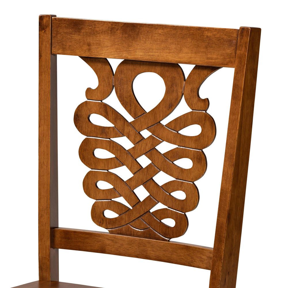 Baxton Studio Gervais Side Chair in Walnut Brown (Set of 2), , large