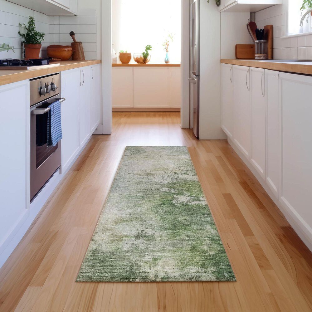 Dalyn Rug Company Bresca 2&#39;3&quot; x 7&#39;6&quot; Aloe Indoor/Outdoor Runner, , large