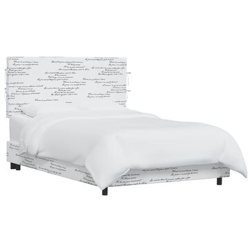 Skyline Furniture Full Slipcover Bed in Mirabeau Cream, , large