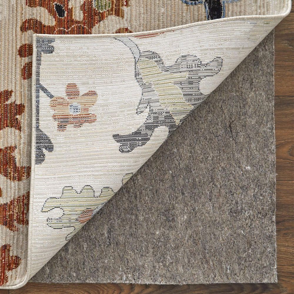 Feizy Melrose Natural 5&#39; x 7&#39;6&quot; Ivory and Multicolor Area Rug, , large
