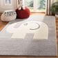 Safavieh Carousel CRK165 5"3" x 7"6" Grey and Ivory Kids Area Rug, , large